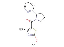 2-{1-[(2-methoxy-4-methyl-1,3-thiazol-5-yl)carbonyl]-2-pyrrolidinyl}pyridine