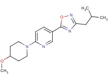 5-(3-isobutyl-1,2,4-oxadiazol-5-yl)-2-(4-methoxy-1-piperidinyl)pyridine