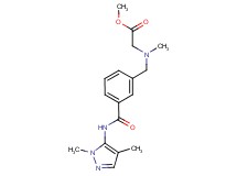 methyl [(3-{[(1,4-dimethyl-1H-pyrazol-5-yl)amino]carbonyl}benzyl)(methyl)amino]acetate