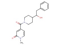4-{[4-(1-hydroxy-2-phenylethyl)-1-piperidinyl]carbonyl}-1-methyl-2(1H)-pyridinone