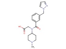 N-(1-methyl-4-piperidinyl)-N-[3-(1H-pyrazol-1-ylmethyl)benzoyl]glycine