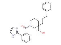 [1-[2-(1H-imidazol-2-yl)benzoyl]-3-(3-phenylpropyl)-3-piperidinyl]methanol