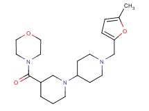 1'-[(5-methyl-2-furyl)methyl]-3-(morpholin-4-ylcarbonyl)-1,4'-bipiperidine
