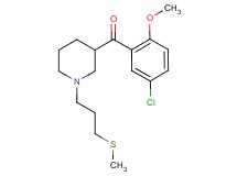 (5-chloro-2-methoxyphenyl){1-[3-(methylthio)propyl]-3-piperidinyl}methanone