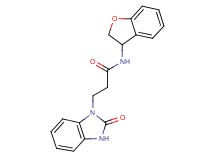N-(2,3-dihydro-1-benzofuran-3-yl)-3-(2-oxo-2,3-dihydro-1H-benzimidazol-1-yl)propanamide