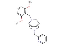 (1S*,5R*)-6-(2,6-dimethoxybenzyl)-3-(2-pyridinylmethyl)-3,6-diazabicyclo[3.2.2]nonane