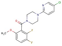 1-(5-chloro-2-pyridinyl)-4-(2,3-difluoro-6-methoxybenzoyl)piperazine