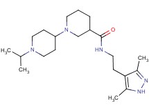 N-[2-(3,5-dimethyl-1H-pyrazol-4-yl)ethyl]-1'-isopropyl-1,4'-bipiperidine-3-carboxamide