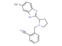 2-{[2-(6-methyl-1H-benzimidazol-2-yl)-1-pyrrolidinyl]methyl}benzonitrile