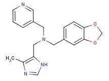 (1,3-benzodioxol-5-ylmethyl)[(4-methyl-1H-imidazol-5-yl)methyl](pyridin-3-ylmethyl)amine