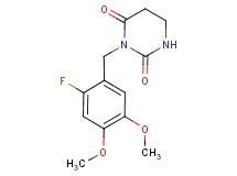 3-(2-fluoro-4,5-dimethoxybenzyl)dihydropyrimidine-2,4(1H,3H)-dione