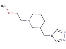 1-(2-methoxyethyl)-3-(4H-1,2,4-triazol-4-ylmethyl)piperidine