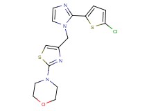 4-(4-{[2-(5-chloro-2-thienyl)-1H-imidazol-1-yl]methyl}-1,3-thiazol-2-yl)morpholine