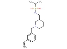 N-{[1-(3-vinylbenzyl)piperidin-3-yl]methyl}propane-2-sulfonamide