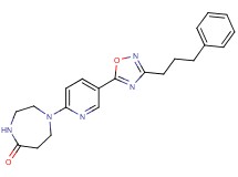 1-{5-[3-(3-phenylpropyl)-1,2,4-oxadiazol-5-yl]-2-pyridinyl}-1,4-diazepan-5-one