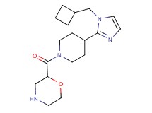 2-({4-[1-(cyclobutylmethyl)-1H-imidazol-2-yl]-1-piperidinyl}carbonyl)morpholine dihydrochloride