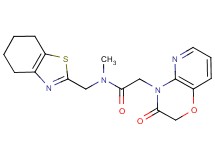 N-methyl-2-(3-oxo-2,3-dihydro-4H-pyrido[3,2-b][1,4]oxazin-4-yl)-N-(4,5,6,7-tetrahydro-1,3-benzothiazol-2-ylmethyl)acetamide