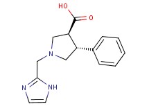 (3S*,4R*)-1-(1H-imidazol-2-ylmethyl)-4-phenylpyrrolidine-3-carboxylic acid