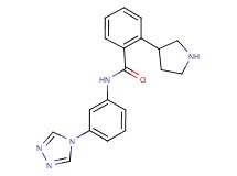 2-(3-pyrrolidinyl)-N-[3-(4H-1,2,4-triazol-4-yl)phenyl]benzamide