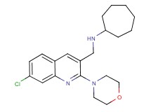 N-{[7-chloro-2-(4-morpholinyl)-3-quinolinyl]methyl}cycloheptanamine