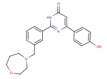 6-(4-hydroxyphenyl)-2-[3-(1,4-oxazepan-4-ylmethyl)phenyl]pyrimidin-4(3H)-one