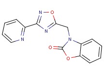 3-{[3-(2-pyridinyl)-1,2,4-oxadiazol-5-yl]methyl}-1,3-benzoxazol-2(3H)-one