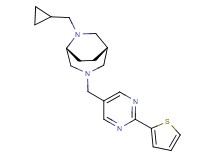 (1S*,5R*)-6-(cyclopropylmethyl)-3-{[2-(2-thienyl)-5-pyrimidinyl]methyl}-3,6-diazabicyclo[3.2.2]nonane