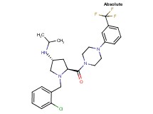 (3R,5S)-1-(2-chlorobenzyl)-N-isopropyl-5-({4-[3-(trifluoromethyl)phenyl]-1-piperazinyl}carbonyl)-3-pyrrolidinamine