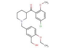 (5-chloro-2-methoxyphenyl){1-[4-ethoxy-3-(hydroxymethyl)benzyl]-3-piperidinyl}methanone
