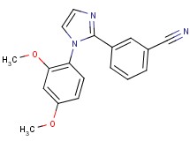 3-[1-(2,4-dimethoxyphenyl)-1H-imidazol-2-yl]benzonitrile