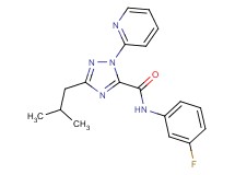 N-(3-fluorophenyl)-3-isobutyl-1-pyridin-2-yl-1H-1,2,4-triazole-5-carboxamide