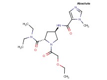(4R)-1-(ethoxyacetyl)-N,N-diethyl-4-{[(1-methyl-1H-imidazol-5-yl)carbonyl]amino}-L-prolinamide