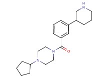 1-cyclopentyl-4-(3-piperidin-3-ylbenzoyl)piperazine