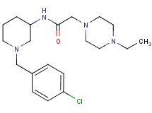 N-[1-(4-chlorobenzyl)-3-piperidinyl]-2-(4-ethyl-1-piperazinyl)acetamide