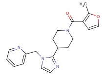 2-({2-[1-(2-methyl-3-furoyl)-4-piperidinyl]-1H-imidazol-1-yl}methyl)pyridine