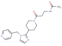 N-(3-oxo-3-{4-[1-(4-pyridinylmethyl)-1H-imidazol-2-yl]-1-piperidinyl}propyl)acetamide