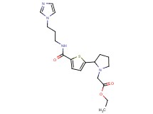 ethyl {2-[5-({[3-(1H-imidazol-1-yl)propyl]amino}carbonyl)-2-thienyl]-1-pyrrolidinyl}acetate