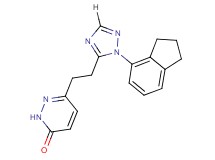 6-{2-[1-(2,3-dihydro-1H-inden-4-yl)-1H-1,2,4-triazol-5-yl]ethyl}pyridazin-3(2H)-one