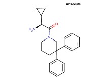 [(1S)-1-cyclopropyl-2-(3,3-diphenyl-1-piperidinyl)-2-oxoethyl]amine hydrochloride