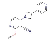2-methoxy-4-[3-(4-pyridinyl)-1-azetidinyl]nicotinonitrile