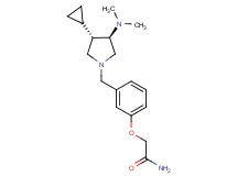 2-(3-{[rel-(3S,4R)-3-cyclopropyl-4-(dimethylamino)-1-pyrrolidinyl]methyl}phenoxy)acetamide dihydrochloride