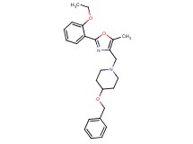 4-(benzyloxy)-1-{[2-(2-ethoxyphenyl)-5-methyl-1,3-oxazol-4-yl]methyl}piperidine