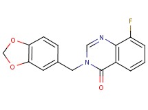 3-(1,3-benzodioxol-5-ylmethyl)-8-fluoroquinazolin-4(3H)-one