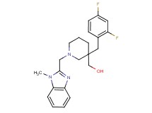 {3-(2,4-difluorobenzyl)-1-[(1-methyl-1H-benzimidazol-2-yl)methyl]-3-piperidinyl}methanol