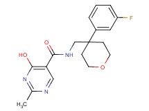 N-{[4-(3-fluorophenyl)tetrahydro-2H-pyran-4-yl]methyl}-4-hydroxy-2-methylpyrimidine-5-carboxamide