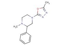 1-methyl-4-(5-methyl-1,3,4-oxadiazol-2-yl)-2-phenylpiperazine