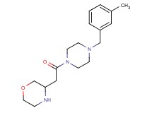 3-{2-[4-(3-methylbenzyl)-1-piperazinyl]-2-oxoethyl}morpholine dihydrochloride