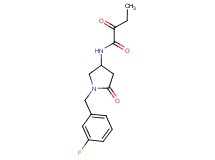 N-[1-(3-fluorobenzyl)-5-oxopyrrolidin-3-yl]-2-oxobutanamide