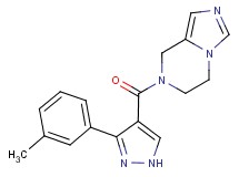 7-{[3-(3-methylphenyl)-1H-pyrazol-4-yl]carbonyl}-5,6,7,8-tetrahydroimidazo[1,5-a]pyrazine