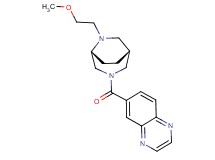 6-{[(1R*,5R*)-6-(2-methoxyethyl)-3,6-diazabicyclo[3.2.2]non-3-yl]carbonyl}quinoxaline